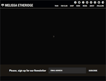 Tablet Screenshot of melissaetheridge.com